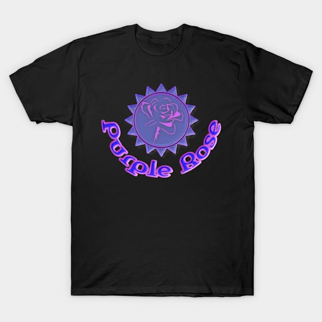 Purple Rose T-Shirt by Sabeb store